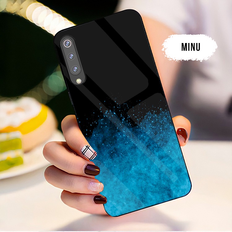 Ốp Xiaomi Mi 9 / Mi 9 SE / Mi 9 Pro/ Mi 9 Lite mặt cường lực chống bể, sáng bóng, chất lượng