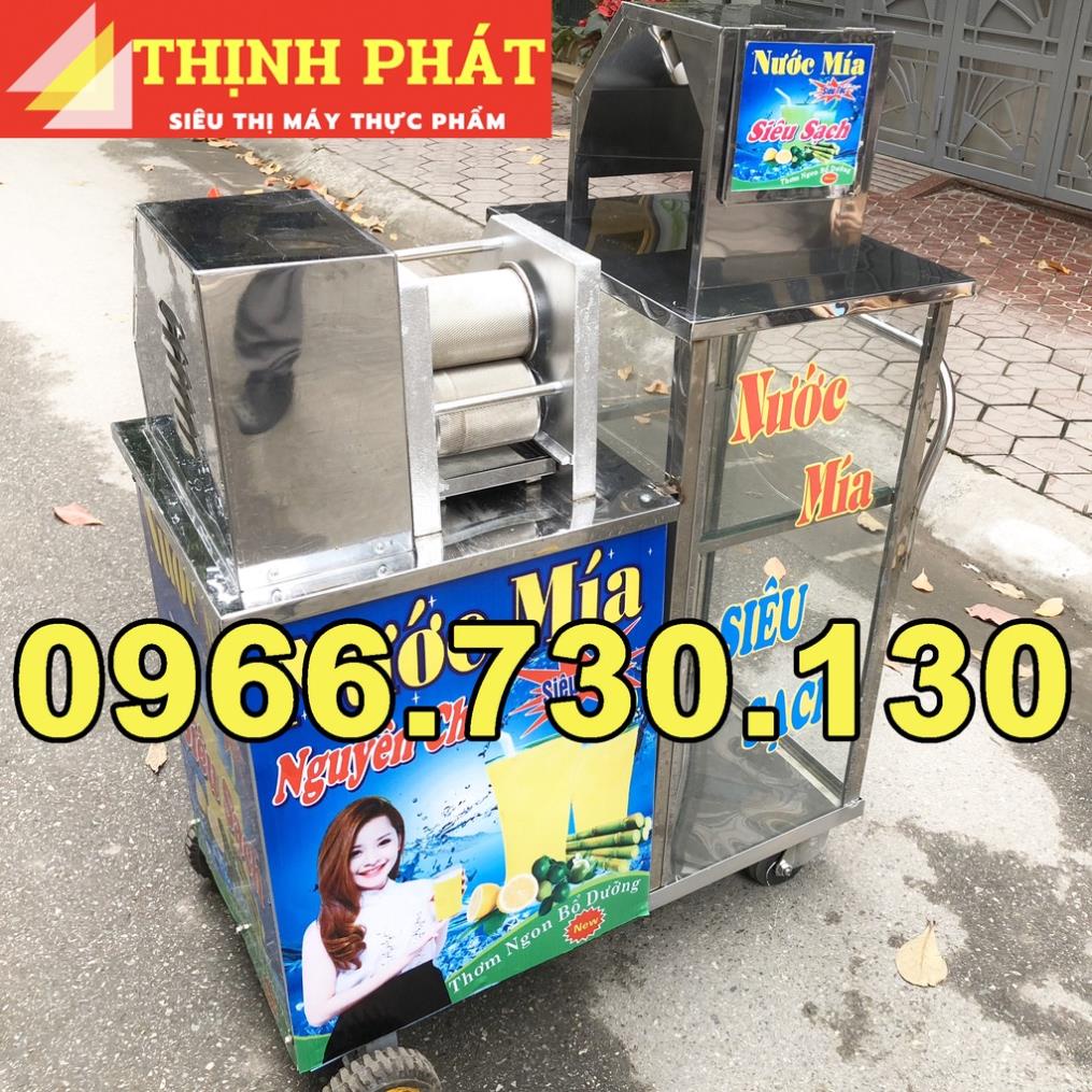 Máy ép nước mía tủ kính INox Tốc Độ Cao