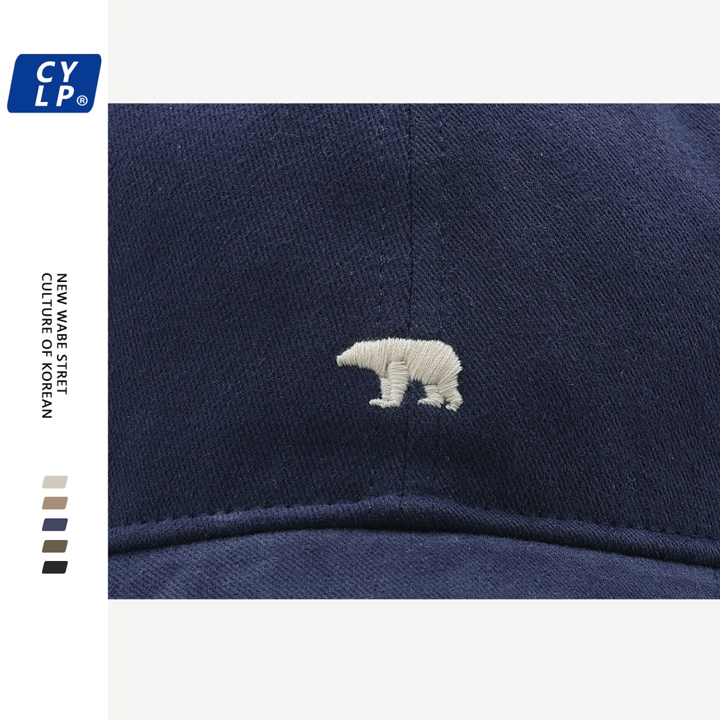 Nón Lưỡi Trai Cotton Thêu Họa Tiết Hoạt Hình Đơn Giản Theo Phong Cách Hàn Quốc Dành Cho Cả Nam Và Nữ