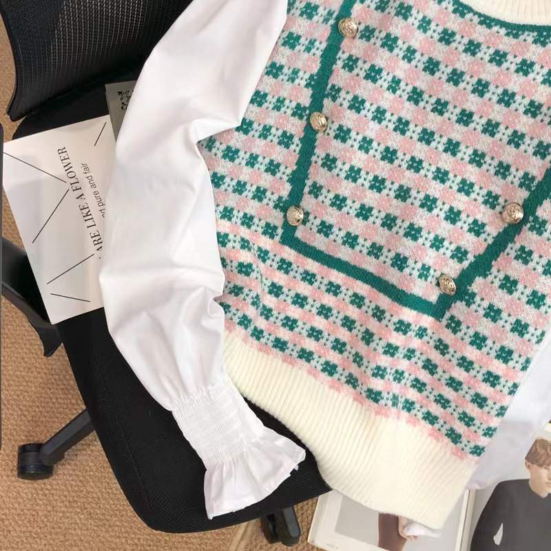 Áo Sweater Tay Phồng Xinh Xắn Dành Cho Nữ  tao bao