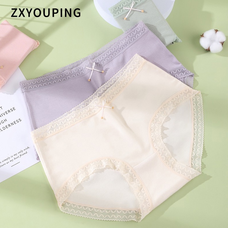 Quần lót ZXYOUPING cotton mềm mại không đường may thoáng khí size lớn XL-3XL thời trang