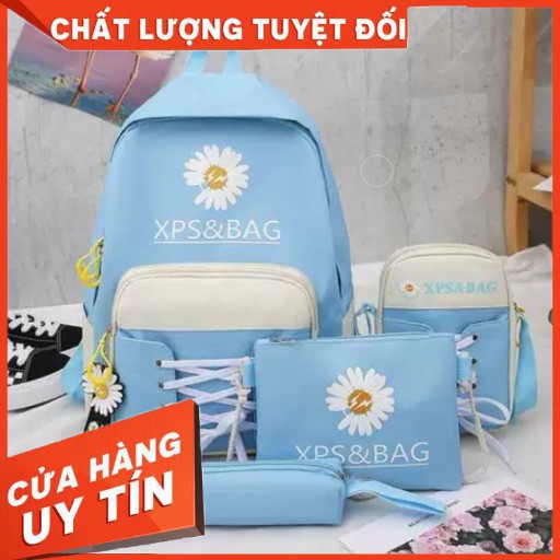 BỘ BALO THỜI TRANG 4 MÓN HÌNH HOA CÚC