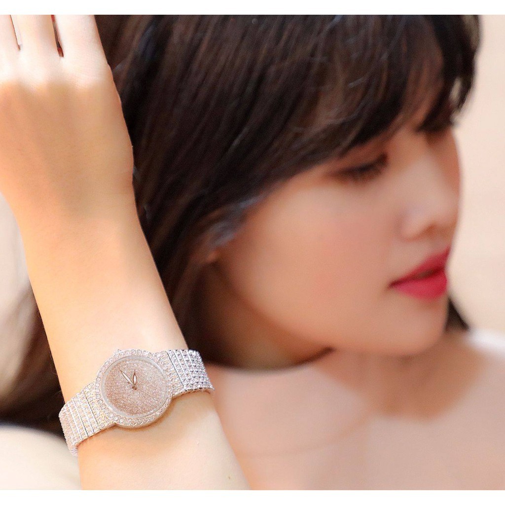 Đồng hồ nữ đính đá cao cấp - Đồng hồ nữ BS BEE SISTER BS152 mặt tròn nhỏ đính đá sang trọng - Bảo hành 6 tháng | BigBuy360 - bigbuy360.vn