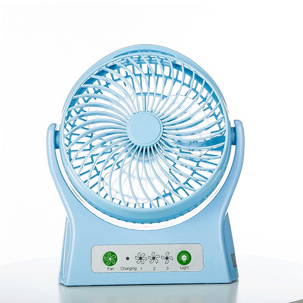 QUẠT SẠC TÍCH ĐIỆN SIÊU MÁT SIÊU ÊM CÓ ĐÈN PIN LOẠI LỚN DP 1425B