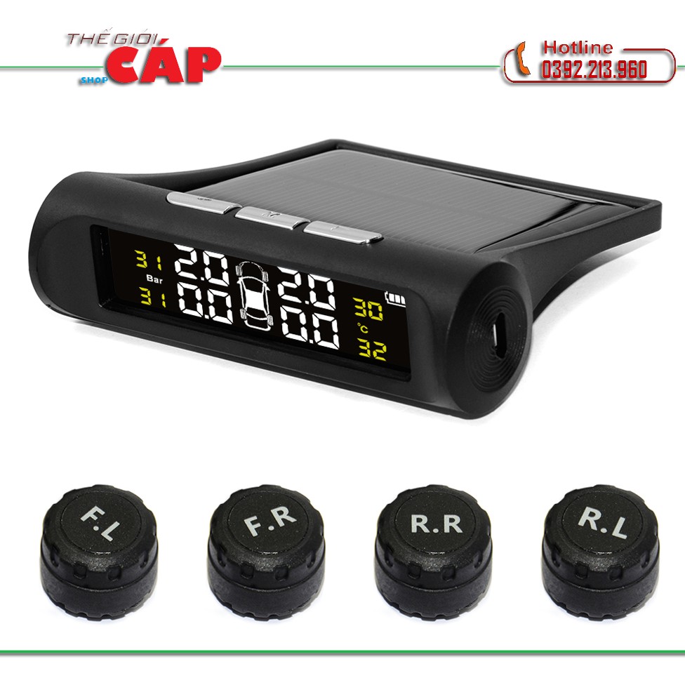 Cảm Biến Áp Suất Lốp TPMS Năng Lượng Gắn Ngoài