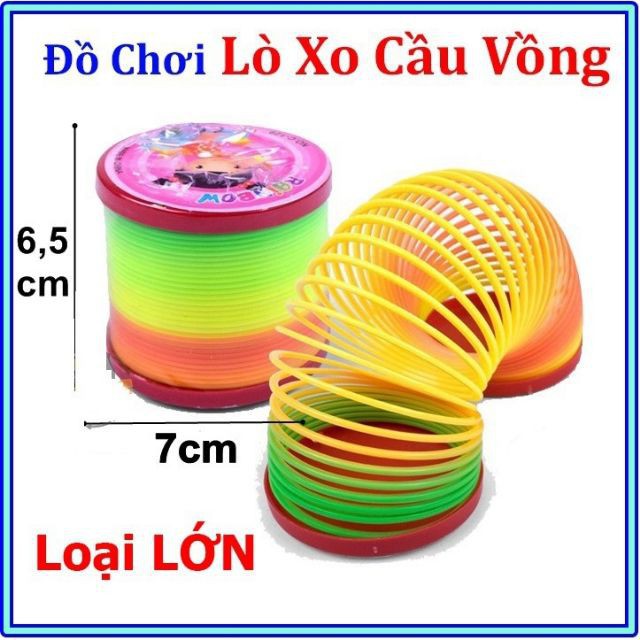 Lò Xo Cầu Vồng Slinky Loại Lớn Đường Kính 9cm Lxcv01-134