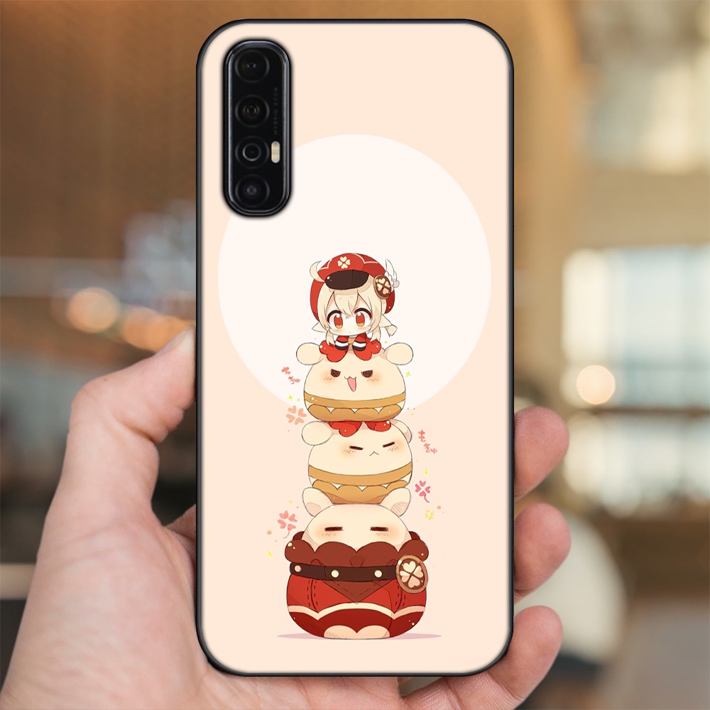 Ốp lưng Oppo Reno 3 Pro viền đen in hình Klee Genshin Impact