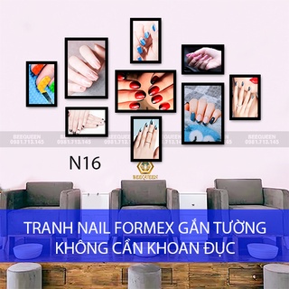 20 bộ Tranh Nail - Tranh Tiệm Nail Gắn Tường - Không Cần Khoan Đục