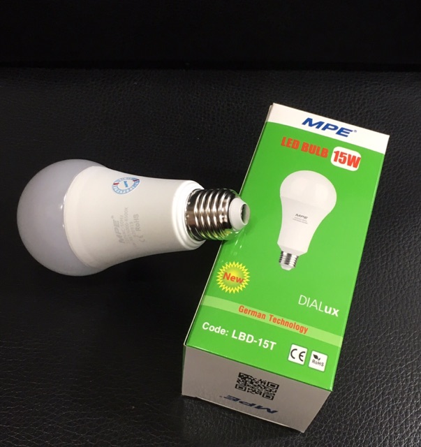 MPE bóng đèn led tròn 15w đạt chuẩn Châu Âu