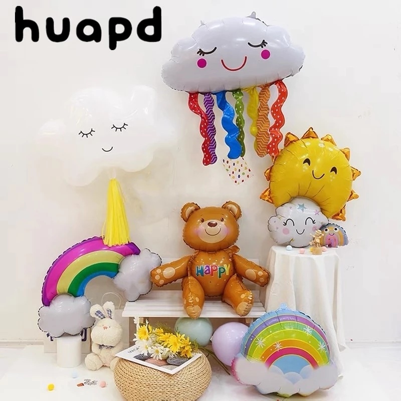 1 Bong Bóng Lá Nhôm Hình Kỳ Lân Mặt Cười Dùng Trang Trí Tiệc Sinh Nhật Cho Bé