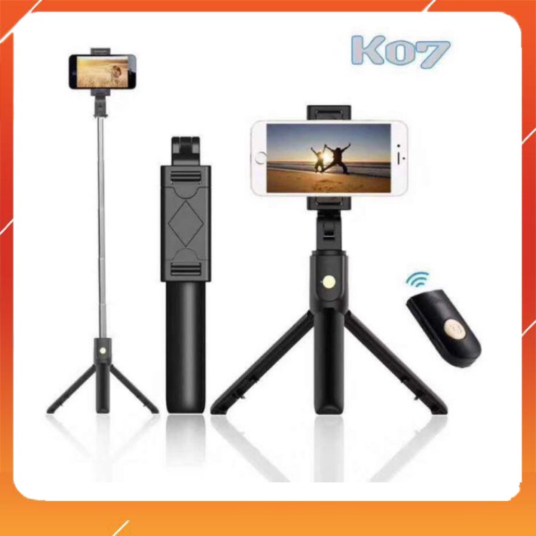 Gậy Chụp Ảnh Bluetooth Tripod K07, 3 Chân, Remote Điều  | WebRaoVat - webraovat.net.vn