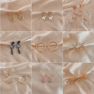 Khuyên Tai Thời Trang Phong Cách Hàn Quốc Nhiều Kiểu Dáng Tùy Chọn