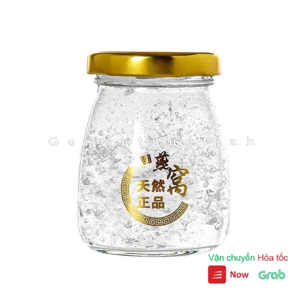 Hũ thủy tinh tròn nắp thiếc dùng chưng yến, đựng gia vị, làm sữa chua 100ml