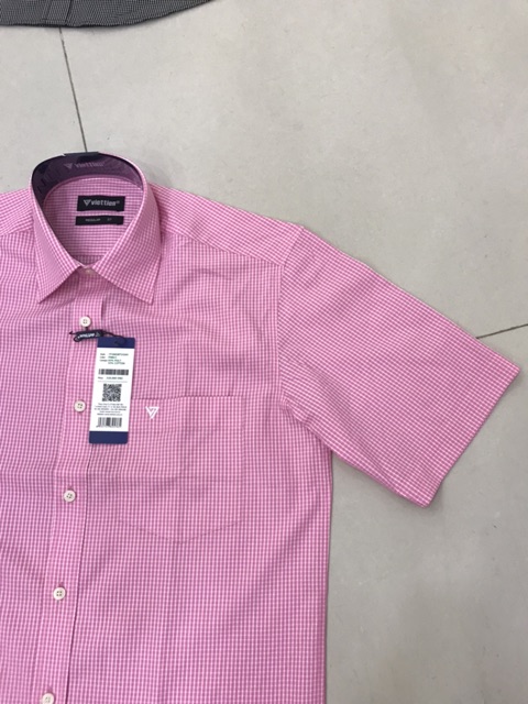 Áo sơ mi ngắn tay hiệu Việt Tiến (giá mác 320k) | BigBuy360 - bigbuy360.vn