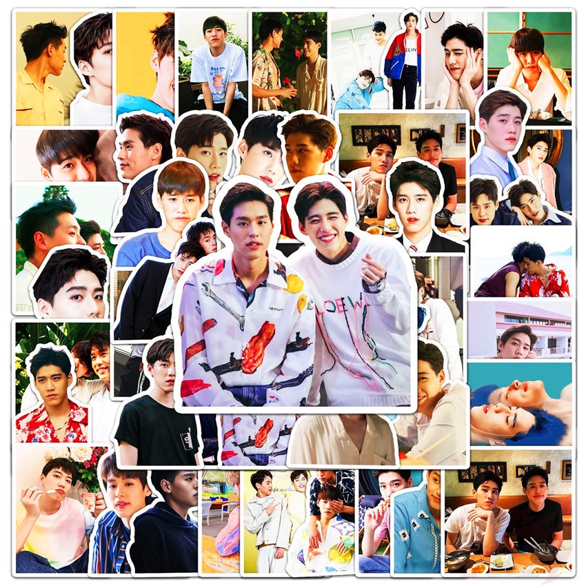 Bộ 50 miếng dán thời trang chống nước in chữ Interpret My Love As Your Heart Series 04