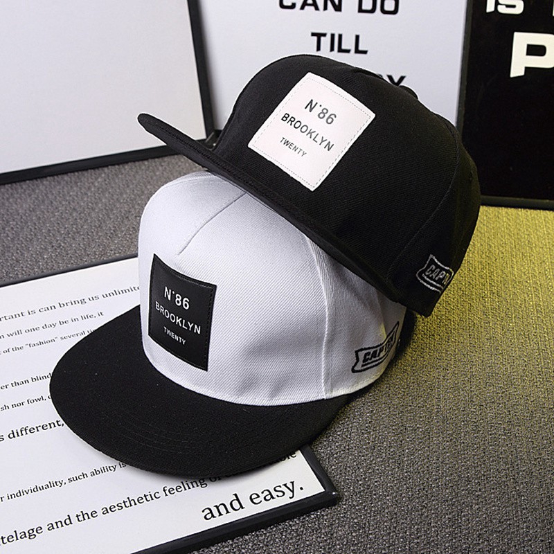 Thời trang Brooklyn Mũ lưỡi trai thêu hình nam nữ