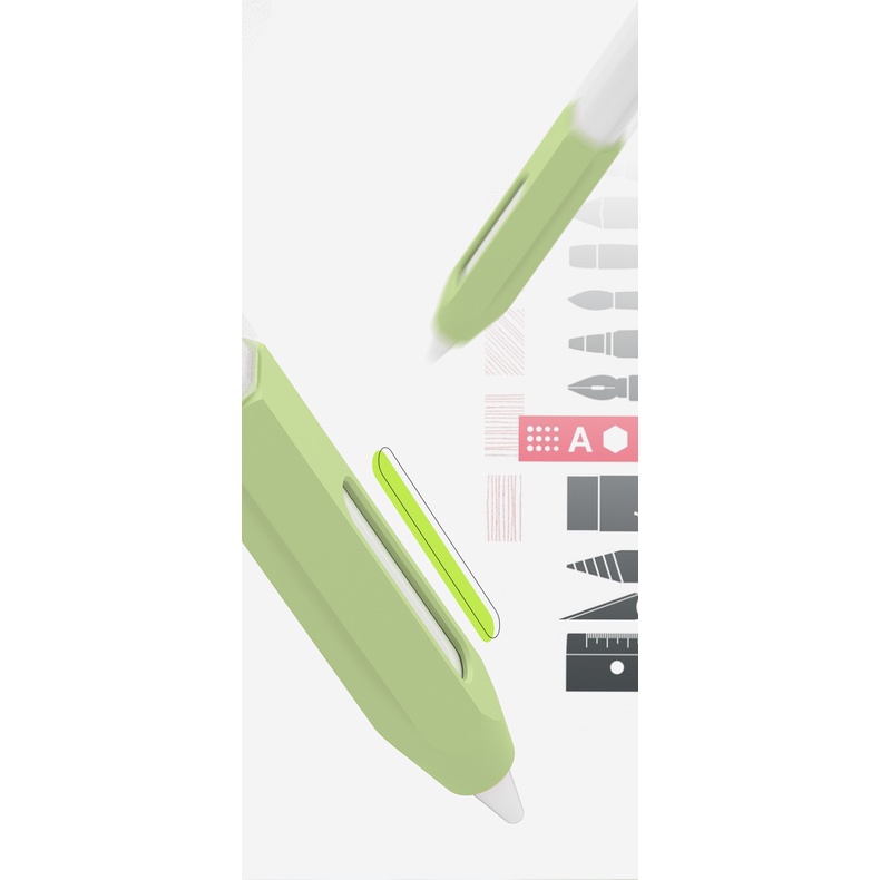Bao Silicon Color Trong Suốt bảo vệ cho bút Apple Pencil 2.