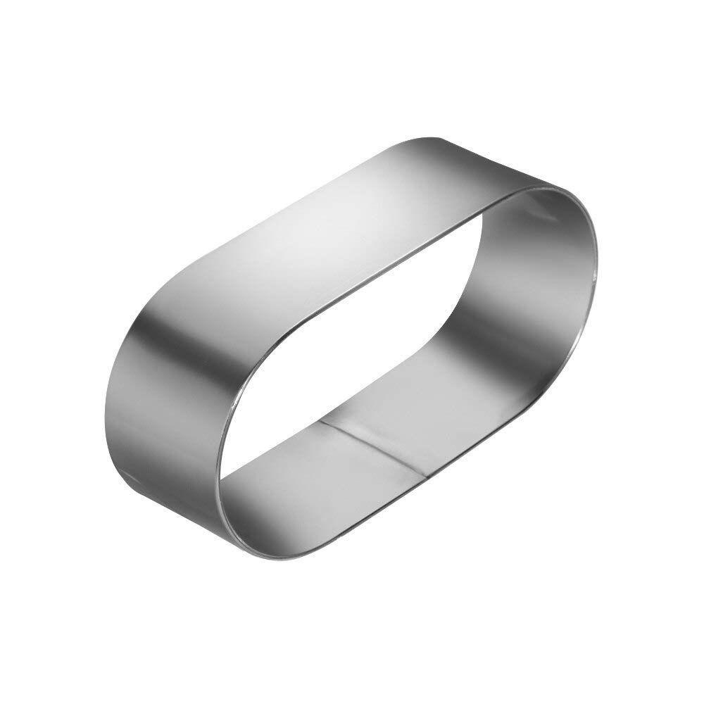 Khuôn Cắt Bánh Quy Hình Oval Bằng Thép Không Gỉ
