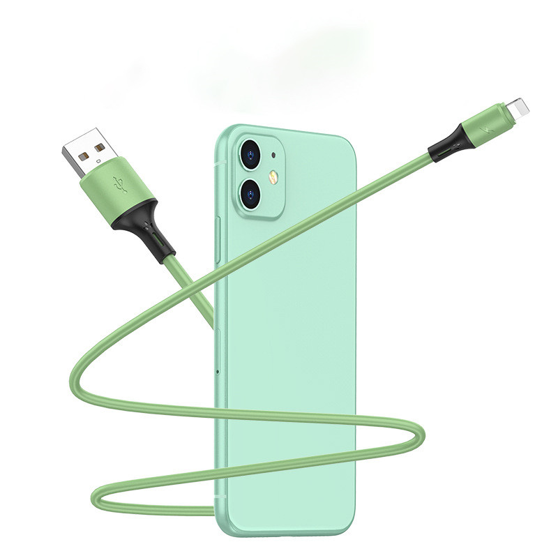 KAXOE 2.4A Liquid Silicone Data Cable Fast Charging Micro Usb / Type-C iPhone (0.25M)