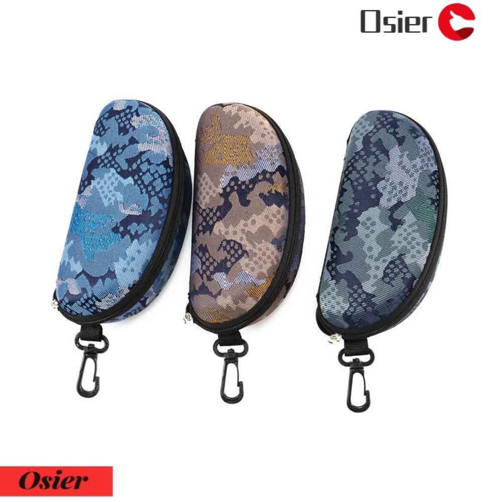 Osier1 Hộp Đựng Kính Mắt Họa Tiết Rằn Ri Có Khóa Kéo Cho Unisex