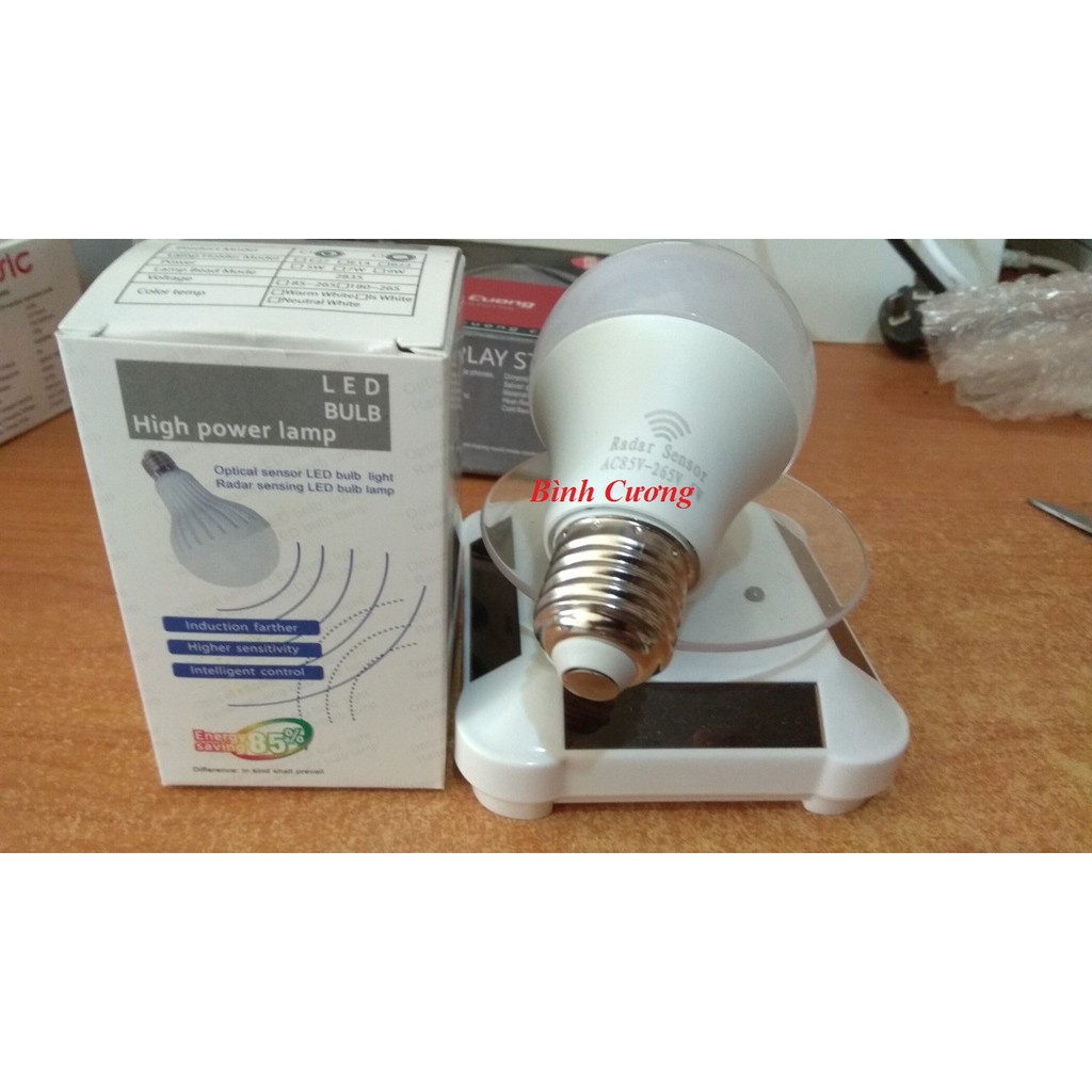 Bóng đèn Radar cảm ứng thông minh tự động bật tắt 5W