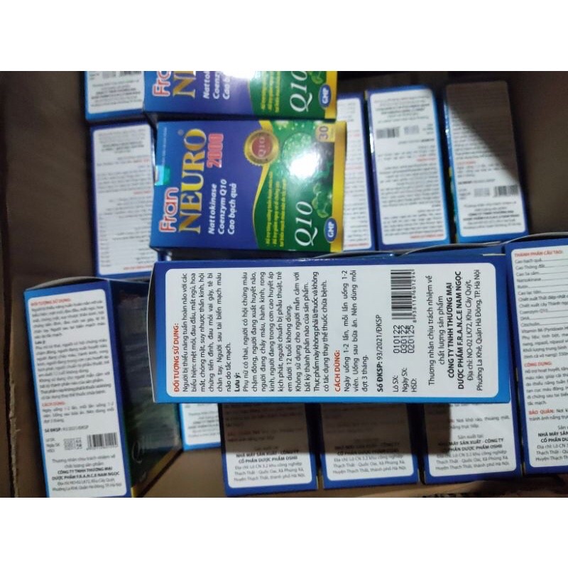 Fran neuro 2000 hỗ trợ hoạt huyết, tăng cường tuần hoàn máu não