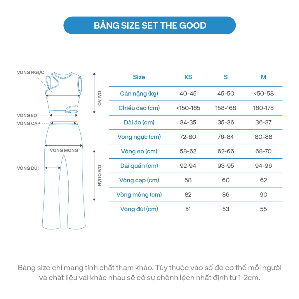 Set Áo Croptop Quần Suông The Good/ Chroma Set
