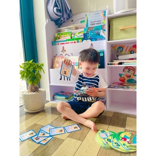 Combo học số, bộ bóc dán học số cho bé