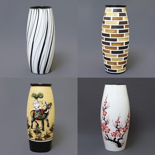 Lọ hoa sứ cao cấp Bát Tràng cao 31cm