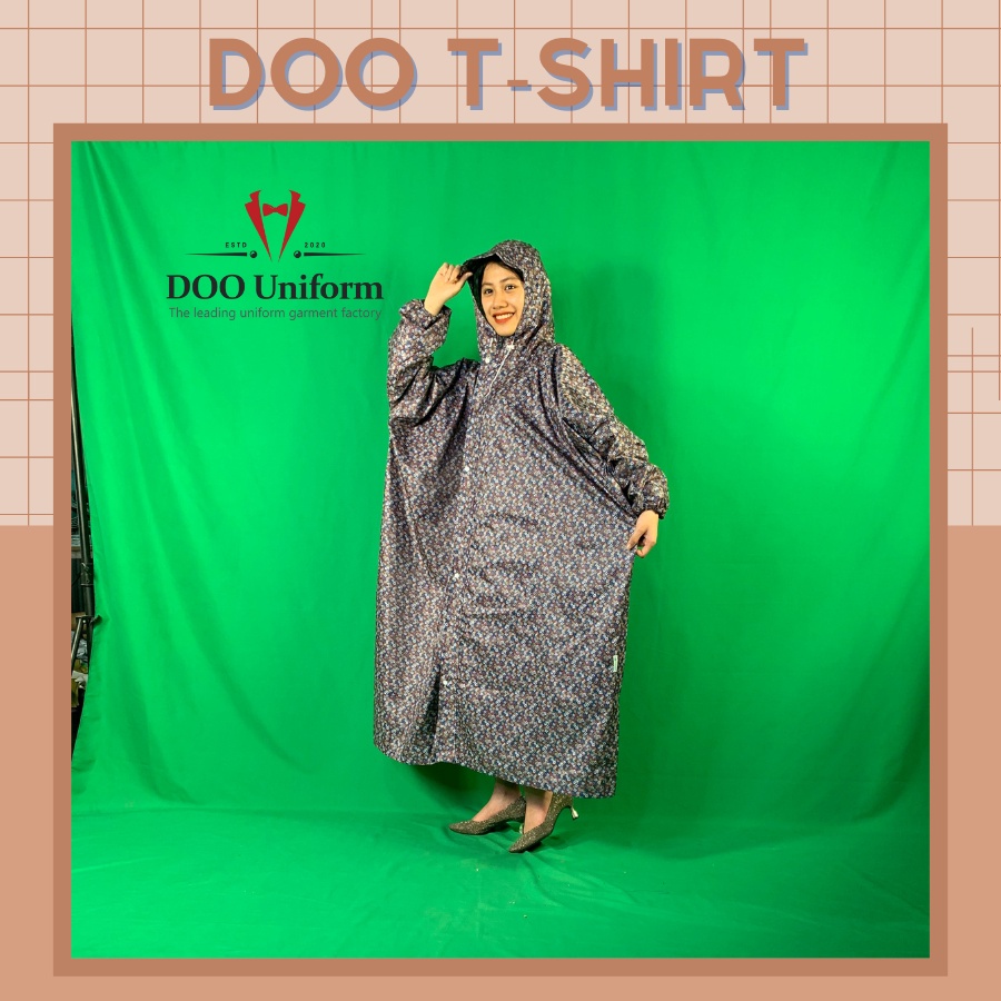 [DOO RAINCOAT] Áo mưa họa tiết màu