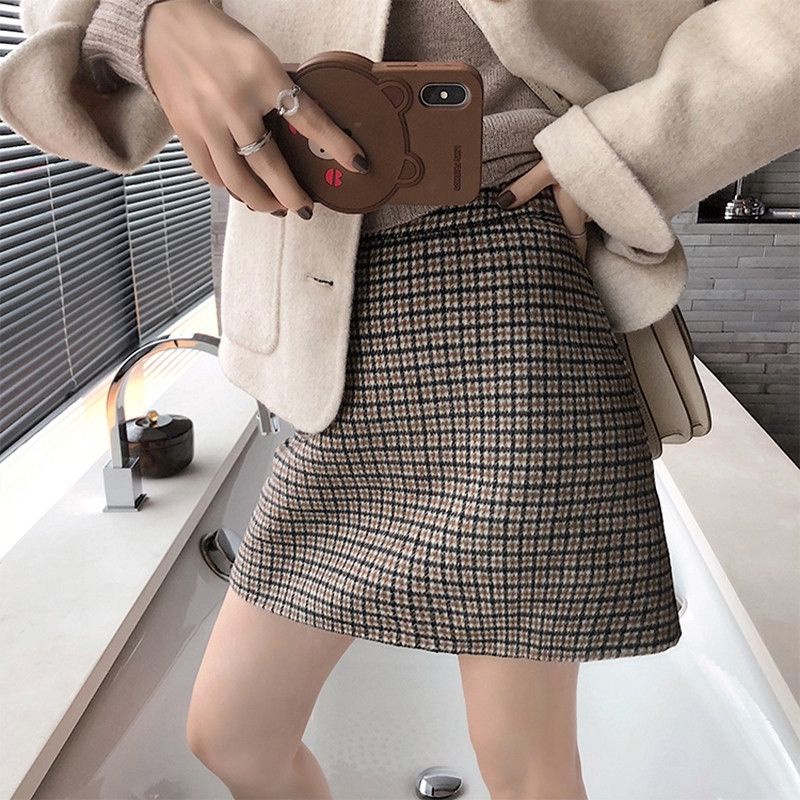 (BIG SIZE) Chân váy A chất dạ có quần trong | BigBuy360 - bigbuy360.vn