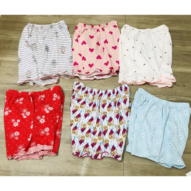 Quần đùi cho bé trai/ bé gái cotton xuất dư thoáng mát size 5-30kg