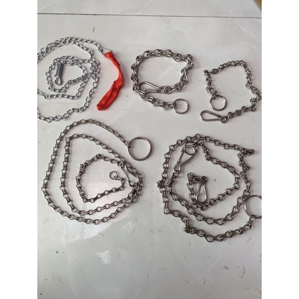 Dây xích cho thú cưng chó mèo bằng inox  sáng bóng không rỉ