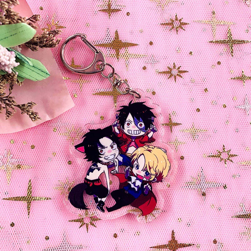 Móc Chìa Khóa Bằng Acrylic Trong Suốt Hai Mặt Họa Tiết Anime My Hero Academia Todoroki Shouto