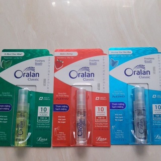 Xịt Thơm Miệng Lana Oralan 8ml đủ mùi
