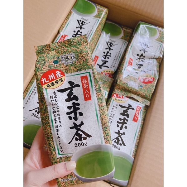 Trà xanh gạo lứt gói 200gram date 2022