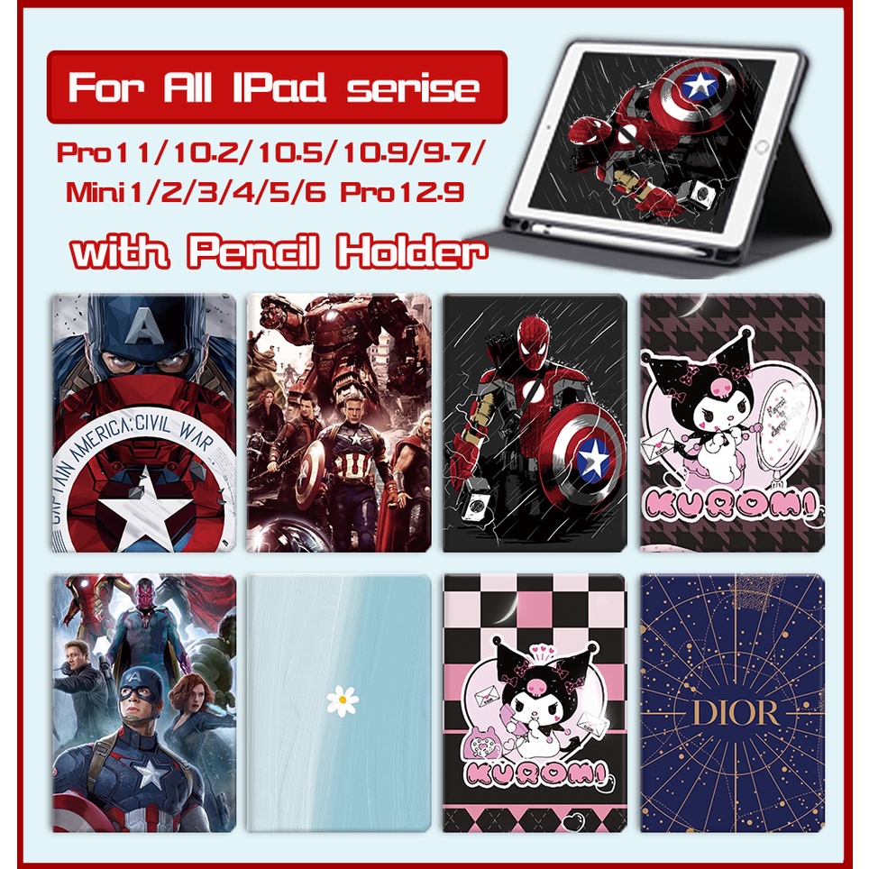 Bao Da Máy Tính Bảng Có Túi Khí Và Ngăn Đựng Bút Cho ipad air 5 ipad case9th 8th 7th mini6 generation Pro11 Vỏ