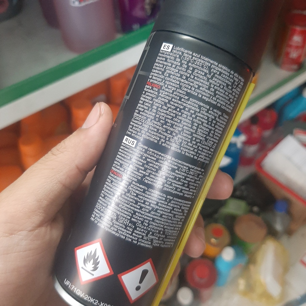Xịt dưỡng sên Senfineco 9924 Chain Lub Extreme Ceramic 200ml - Nhập khẩu Đức