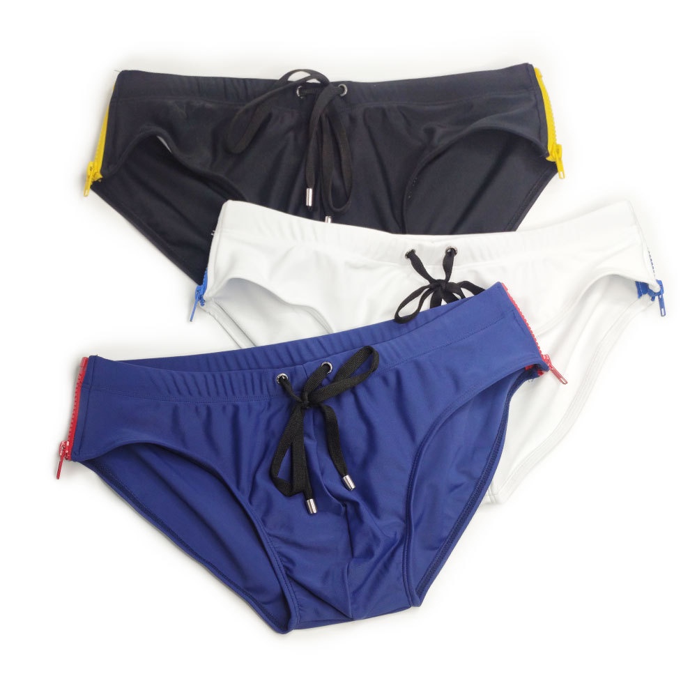 『GYMen』Quần sịp nam áo tắm gợi cảm, ngắn eo thấp, sexy, khóa kéo rộng, đi biển phong cách Âu Mỹ, thoải mái dễ chịu, thời trang nam