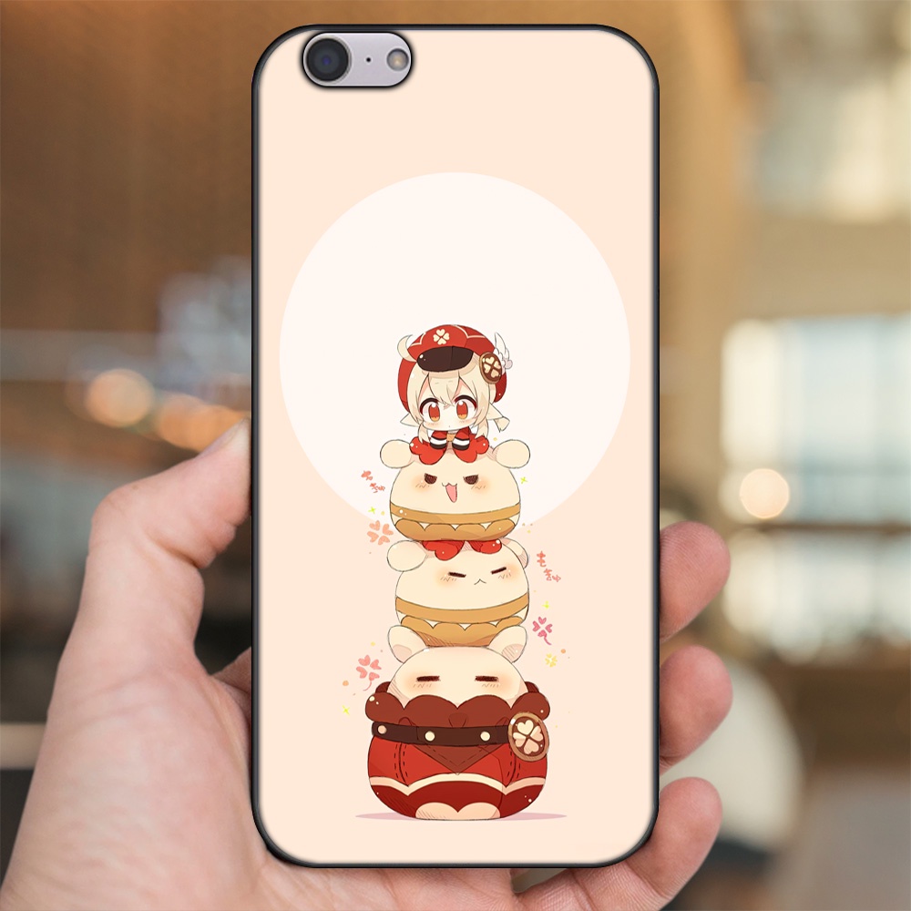 Ốp lưng Oppo A39, F3 Lite viền đen in hình Klee Genshin Impact