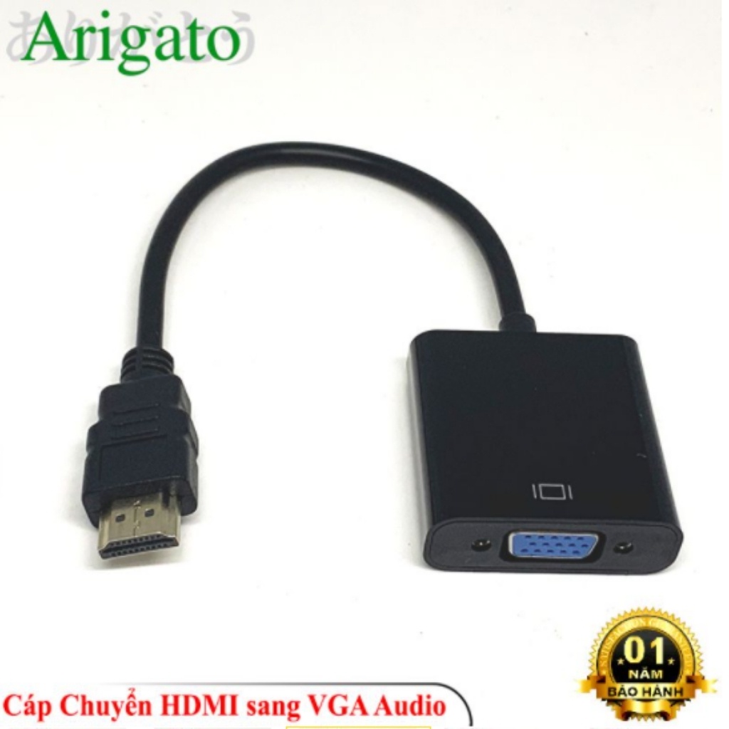 Cáp chuyển đổi HDMI ra VGA-AV. hdmi to vga có âm thanh hàng chất lượng.bảo hành 6 tháng.shopphukienvtq