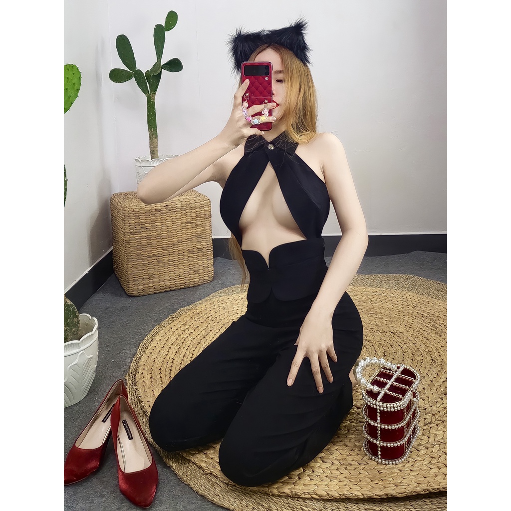 BASY CROPTOP SEXY (Đen): Áo Croptop BASY by JAN SEC