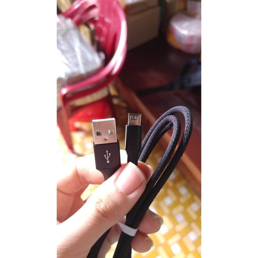 [Chính hãng] Dây dù sạc nhanh Android cổng micro-USB siêu đẹp siêu bền XKS (bảo hành 6 tháng)