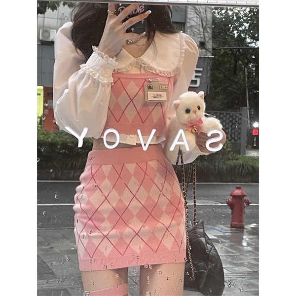 (SẴN GILE-VÁY HỒNG) SET BỘ TRANG PHỤC NỮ ULZZANG