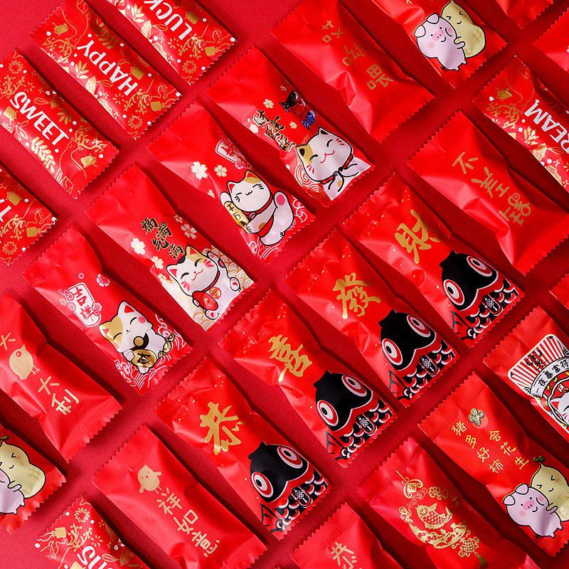 Túi kẹo Nougat, kẹo hạnh phúc nhiều mẫu