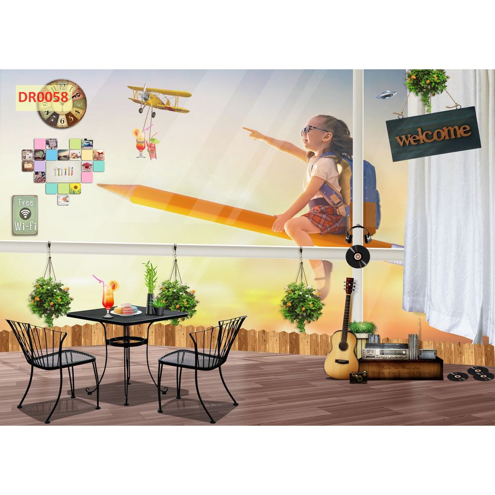 Tranh Dán Tường Giành Cho Trẻ Em Khổ Lớn 3D