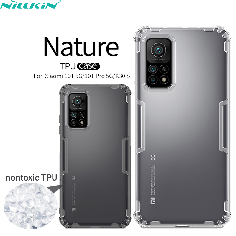 Ốp điện thoại Nillkin bằng TPU silicon mềm trong suốt siêu mỏng cho Xiaomi Mi 10T / Mi 10T Pro 5G / Redmi K30S