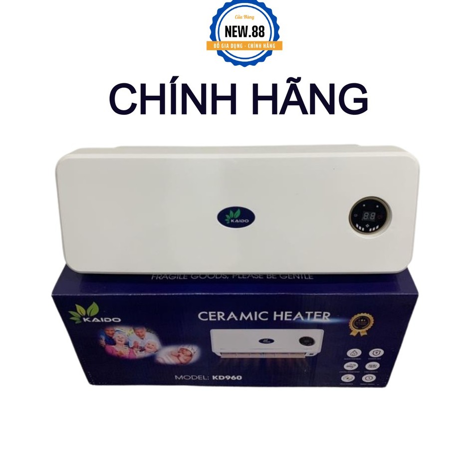 Máy sưởi gốm - Máy sưởi gốm KAIDO KD960 Điều khiển điện tử và điều khiển bằng điều khiển từ xa BH chính hãng 12 tháng