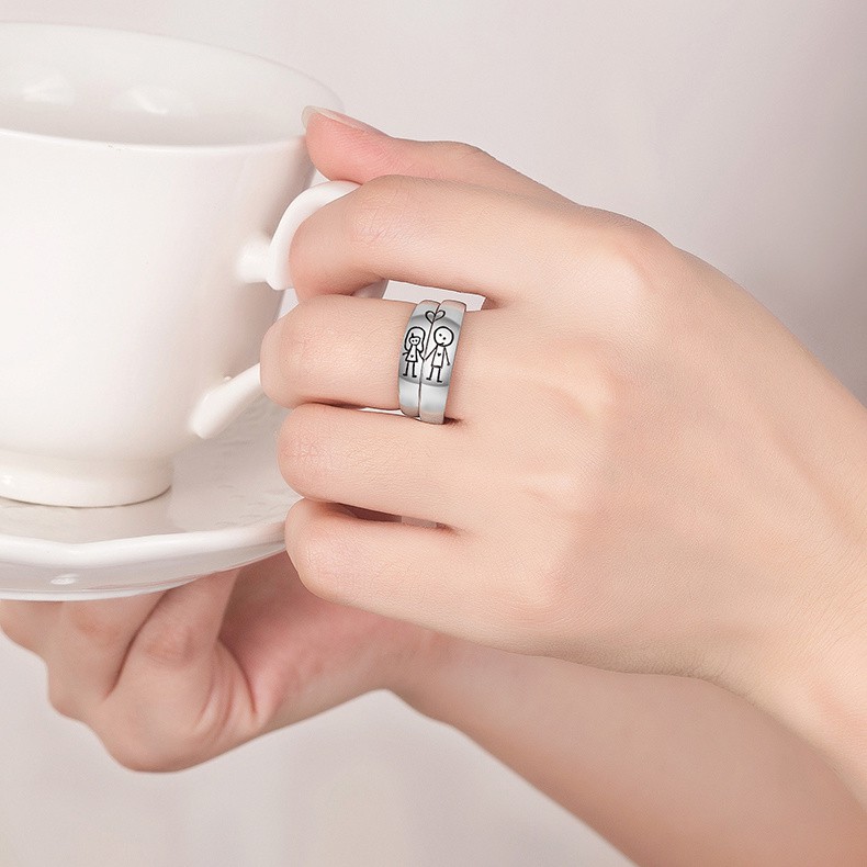 Nhẫn Đeo Tay Thiết Kế Đơn Giản Phong Cách Hàn Quốc Cho Cặp Đôi | BigBuy360 - bigbuy360.vn