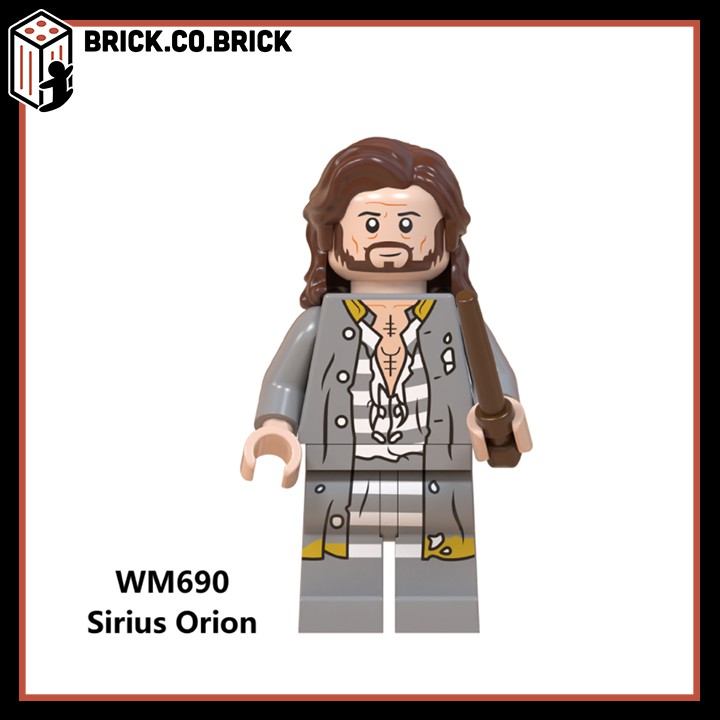 WM6059- Bộ 2 Non Lego Minifigures trong Harry Potter - Đồ chơi Lắp ghép Xếp hình Mini Mô hình: Dumbledore, Hagrid